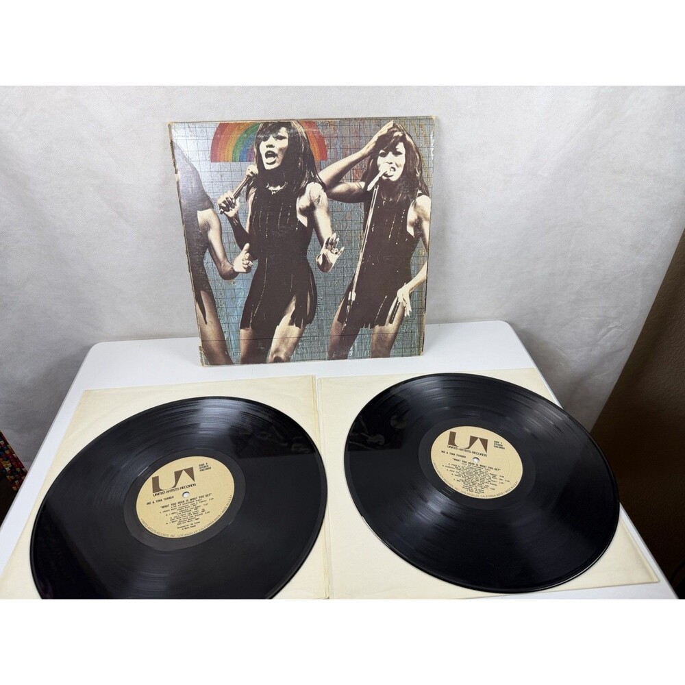 Ike & Tina Turner What You Hear Is What You Get Live Carnegie Hall 2 LP Vinyl